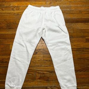 Nike White Sweatpants